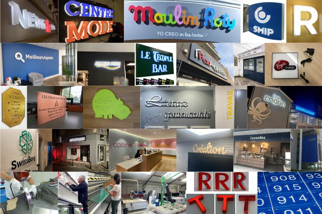 exemples enseignes signalétiques gravures fabrication signabox fabricant