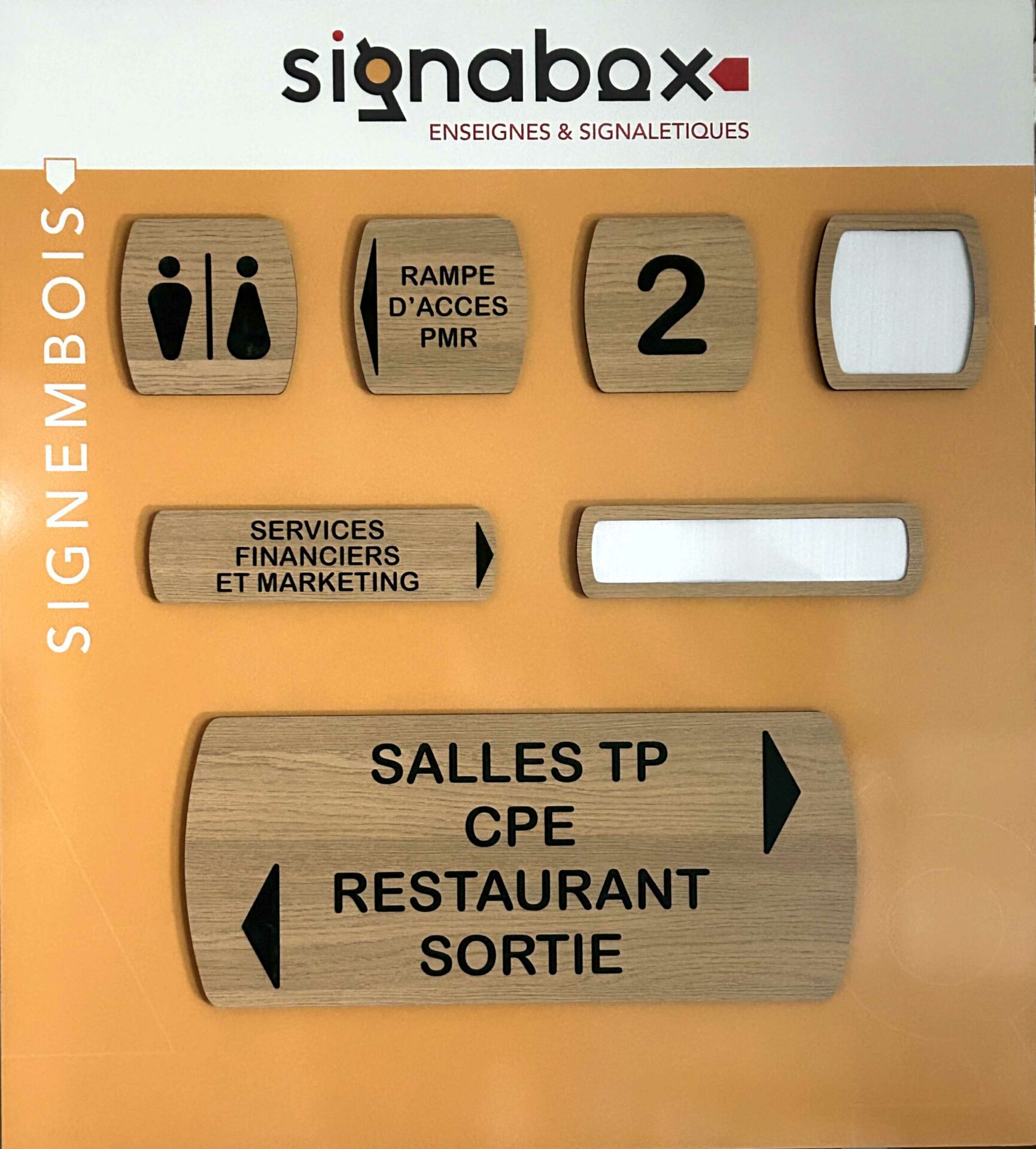 SIGNENBOIS : plaques de porte personnalisées et personnalisables en bois