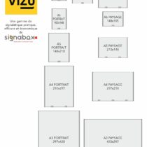 plaques de porte en aluminium format A3, A4, A5, A6, avec fenetre antireflet premier prix pas cher fabriqué en France VIZU VISU VISU8 M2S MBS